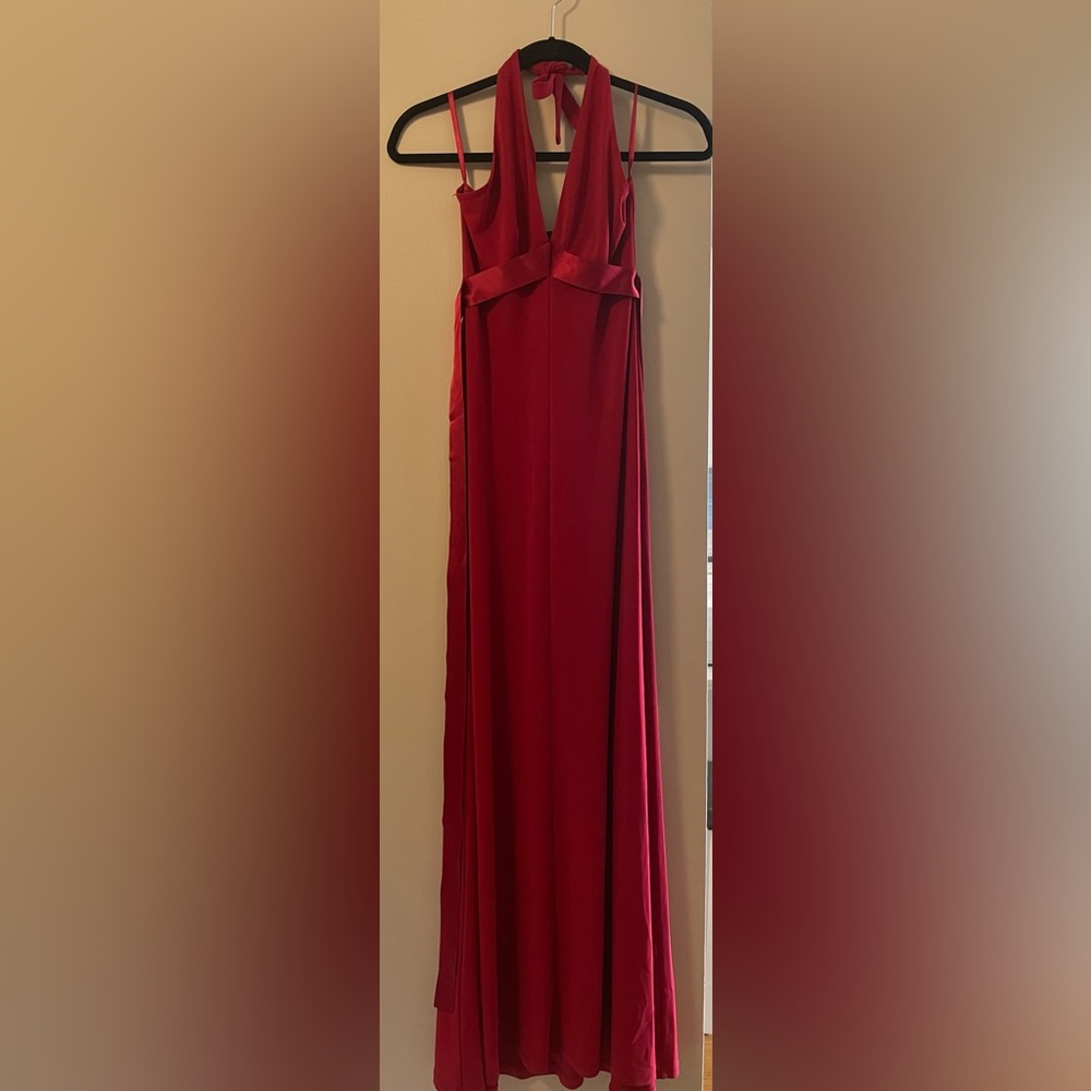 Red BCBGMAXAZRIA maxi dress